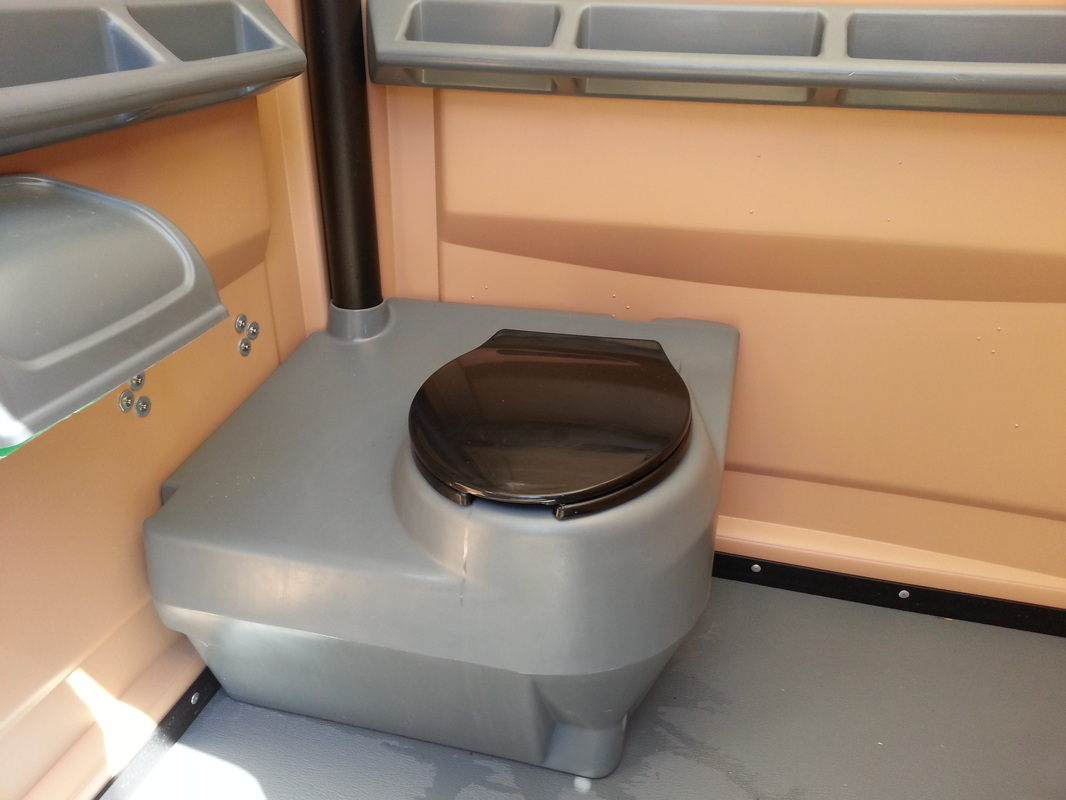 Handicapped Porta-Potty/Portable Toilet Interior