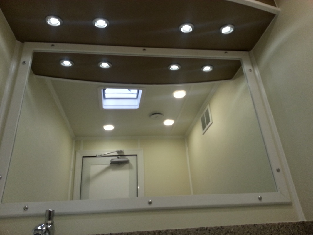 Luxury/VIP Flushing Restroom Trailer interior